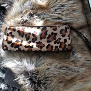 Leopard Wrist clutch bag